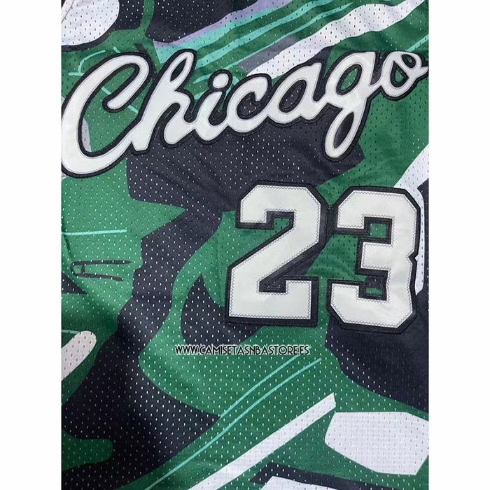 Michael Jordan NO 23 Camiseta Chicago Bulls Mitchell & Ness Verde